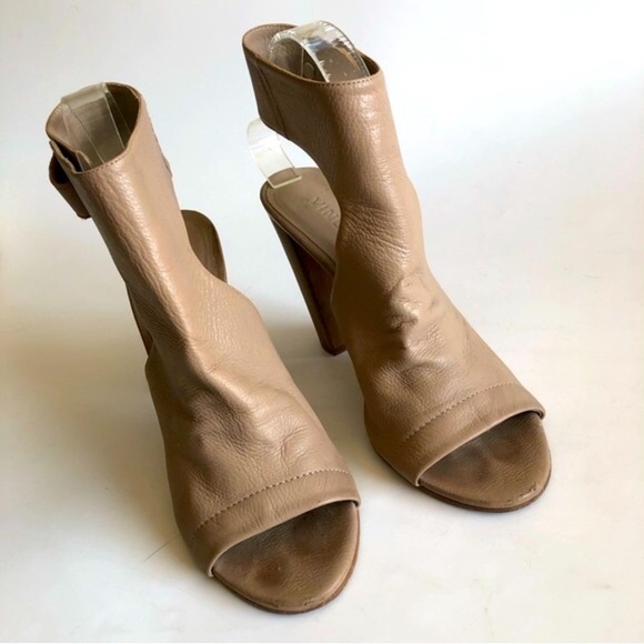 Vince Addie Cutout Open Toe Slingback Bootie - Picture 6 of 16